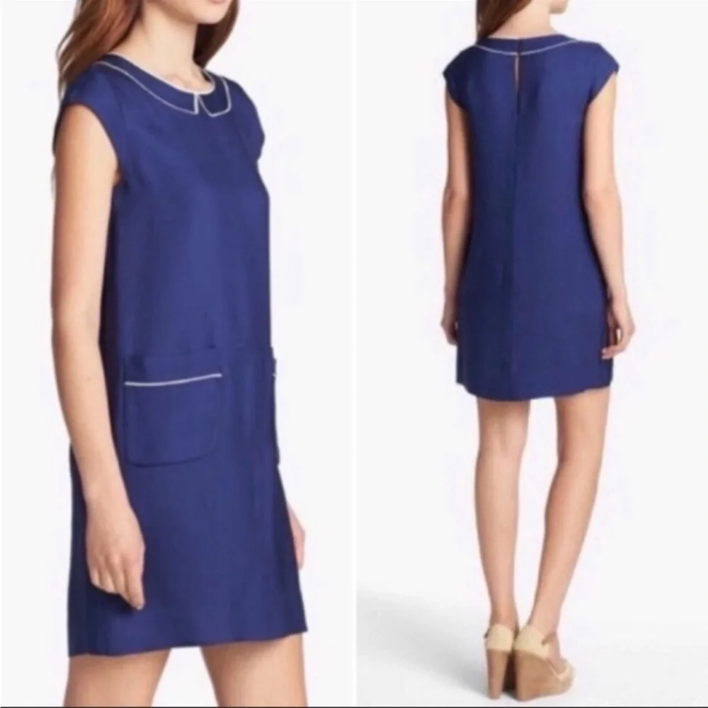 Kate Spade French Thelma Peter Pan Collar Dress Size 4 - Picture 4 of 17